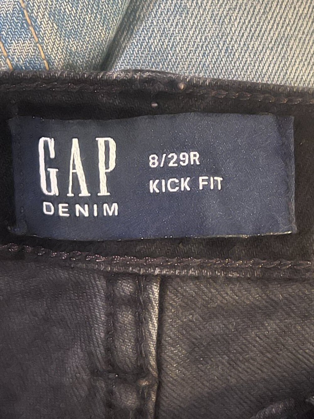GAP | Women's Black Denim "Kick Fit" jeans (size 29) - Picture 7 of 13